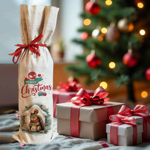 Merry Christmas to Good Times Wine Bottle Cover