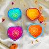 Heart shape Diya Set of 4