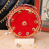 Red Velvet Dreams Karwachauth Pooja Thali