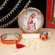 Red Personalised Picture Karwa Chauth Thali Set