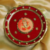 Blessings in Red Ganesha-Themed Karwa Chauth Thali